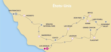 Ôcircuit Essentiel - L'Ouest américain 2/3*, Circuit Etats-Unis, Côte Ouest, Los Angeles par Ôvoyages Ôcircuit Essentiel - L'Ouest américain 2/3*, Circuit Etats-Unis, Côte Ouest, Los Angeles par Ôvoyages